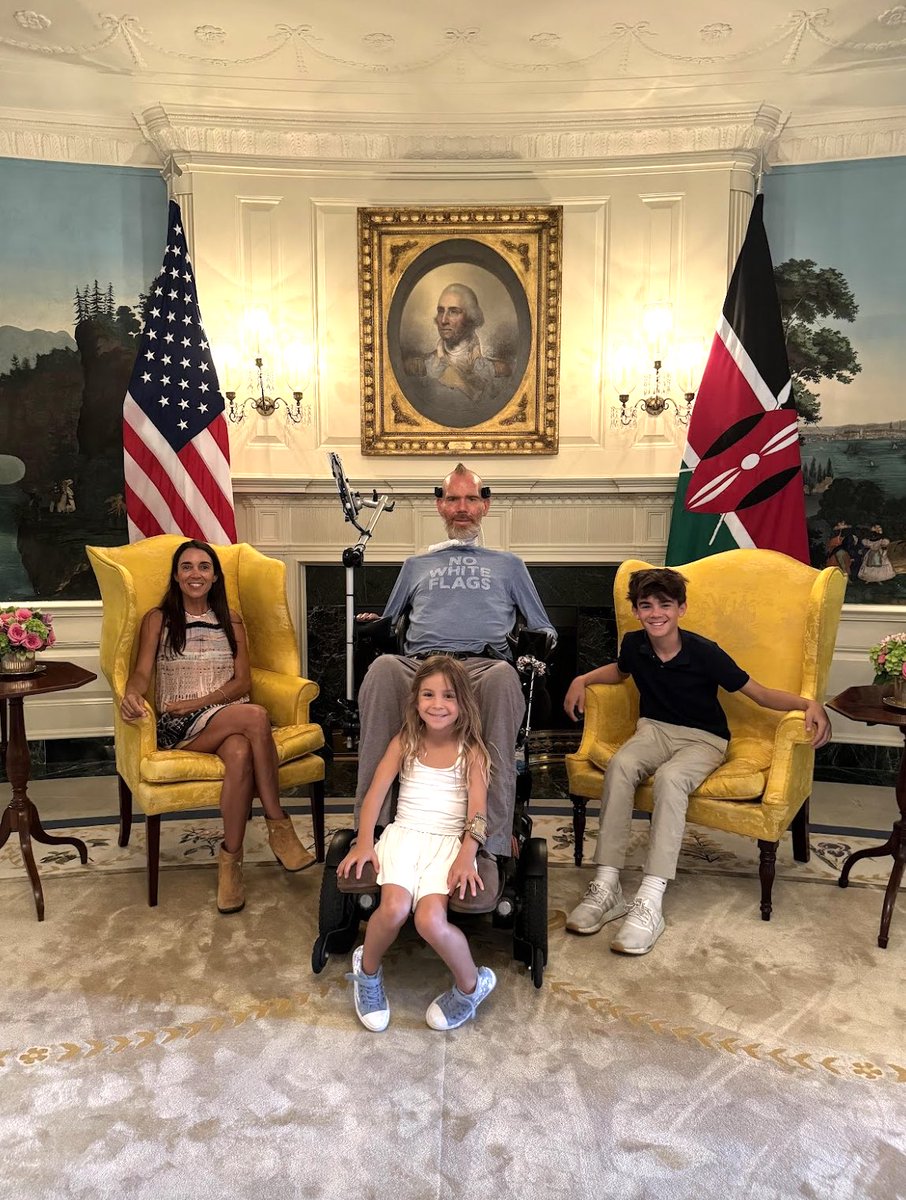 SteveGleason's tweet photo. First full day in DC. Kicked it off with a tour of the White House. What an extraordinary space filled with our nation's history. Personally, I love the painting of Abraham Lincoln, in the dining room. He's been a hero to me since I was young .

Then, late this afternoon, we "walked" through the National Mall. Then adding to the adventure when the wheelchair battery nearly died. Just an epic day. Proud of our team, especially Gray and Rivers  for responding, rather than reacting, to challenges.