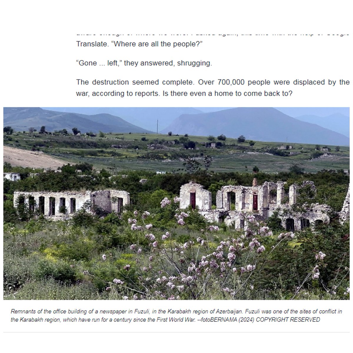 Malaysia news agency Bernama for a great release on Forum

Details: t.ly/oI8CF

<a href="/bernamadotcom/">BERNAMA</a>

#Azerbaijan #WFID6 #DialogueForum #BakuProcess2024 #PeaceThroughDialogue #Dialogue4PeaceandGlobalSecurity #forum #multiculturalism