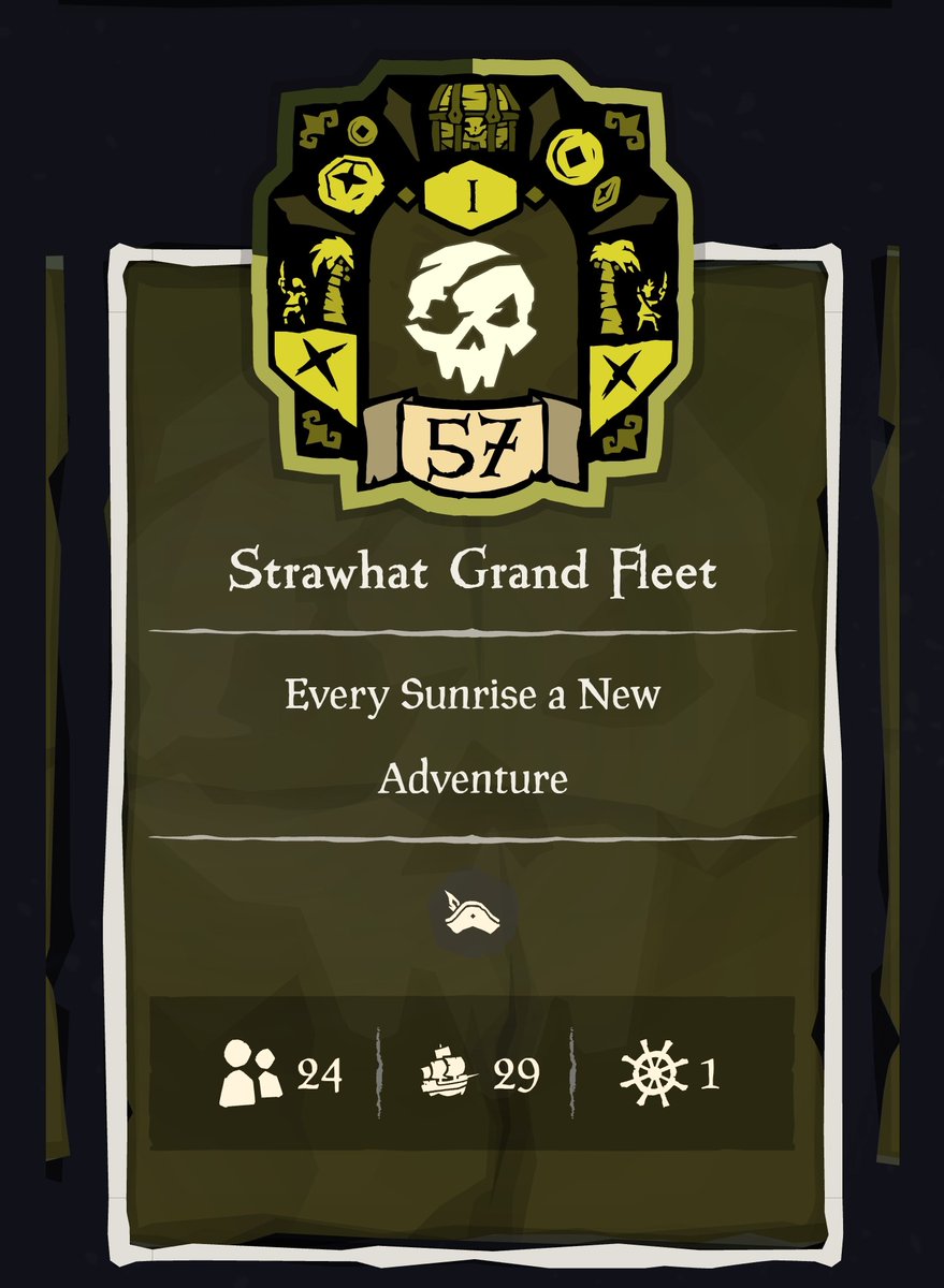 The recent Gilded Voyages bestowed by the Pirate Lord proved to be quite lucrative, for our Nakama! 

Many, many, many voyages later, we are almost level 60! And with Gold and Glory weekend coming up, the Sky(piea) is the limit! 

#Seaofthieves #bemorepirate