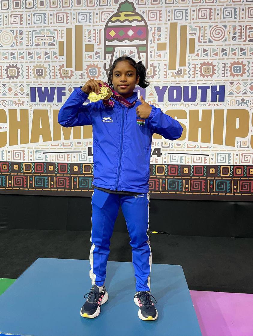 TENVIC (@tenvic_sports) on Twitter photo It’s a WORLD RECORD! Our athlete Priteesmita Bhoi has clinched GOLD at the 2024 IWF World Youth Championships and set a world record in Women’s 40kg clean and jerk with a 76kg lift!
Proud of you! Congratulations!
<a href="/anilkumble1074/">Anil Kumble</a> <a href="/VBTableTennis/">Vasanth Bharadwaj</a> <a href="/rvineel_krishna/">Vineel Krishna</a> <a href="/sports_odisha/">Odisha Sports</a> It’s a WORLD RECORD! Our athlete Priteesmita Bhoi has clinched GOLD at the 2024 IWF World Youth Championships and set a world record in Women’s 40kg clean and jerk with a 76kg lift!
Proud of you! Congratulations!
<a href="/anilkumble1074/">Anil Kumble</a> <a href="/VBTableTennis/">Vasanth Bharadwaj</a> <a href="/rvineel_krishna/">Vineel Krishna</a> <a href="/sports_odisha/">Odisha Sports</a>