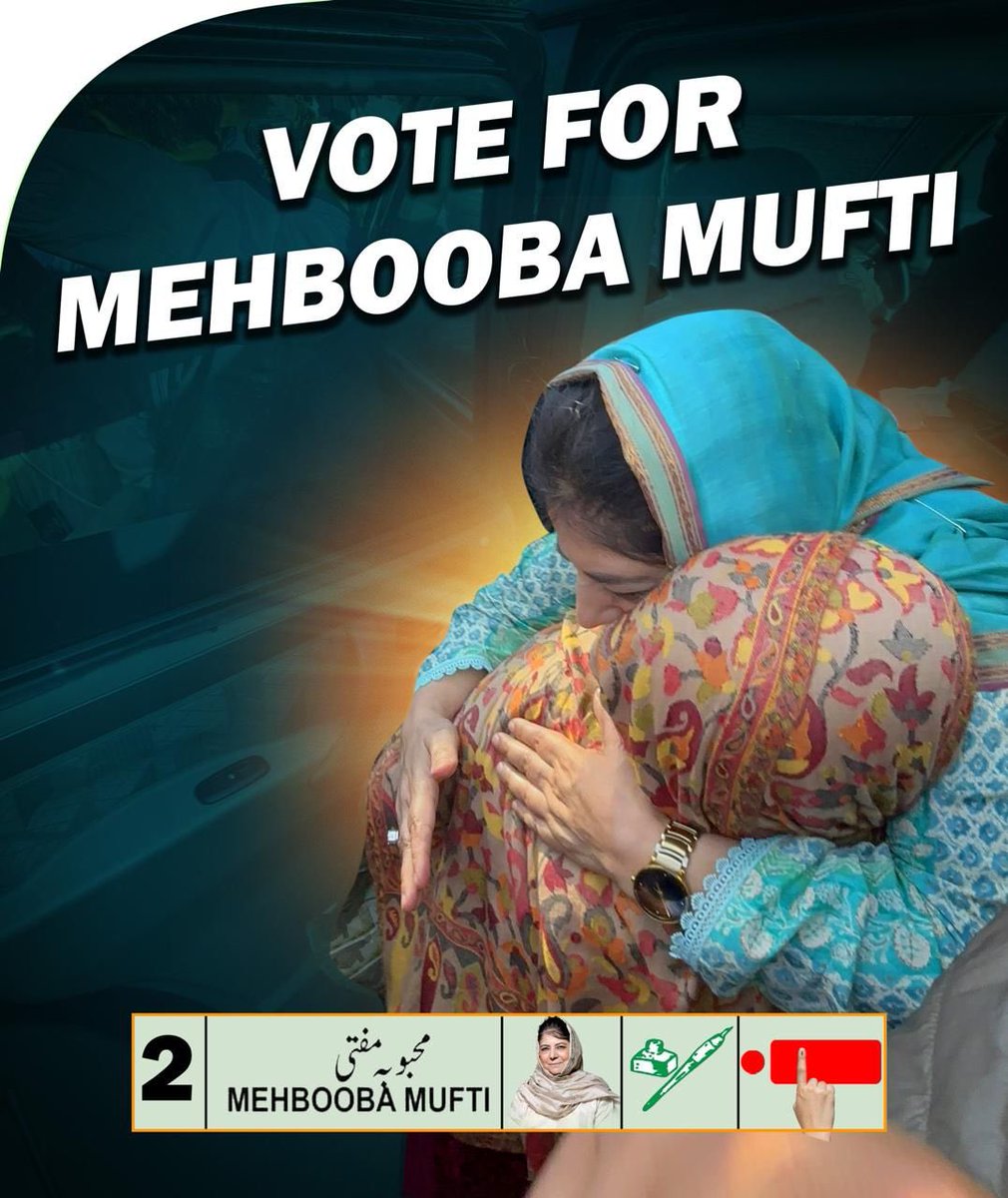 VOTE FOR Mehbooba MUFTI JI VOTE FOR PDP