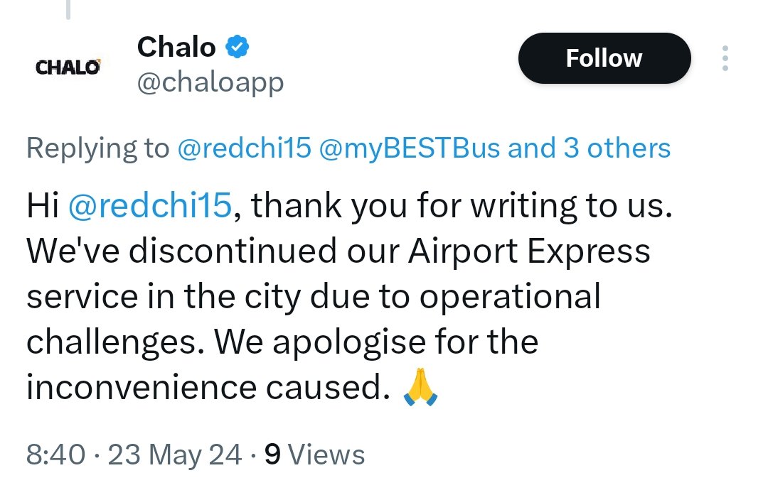 mashrujeet's tweet photo. Financial capital of the country has no public transport from the international airport. 

Unfortunate that another public transport to the airport has stopped.

The BEST has failed time and again in providing public transport to the airport.

People have to pay exorbitant prices at the hands of cabs and auto drivers.

Nobody likes questioning @myBESTBus babus on its systematic failure.