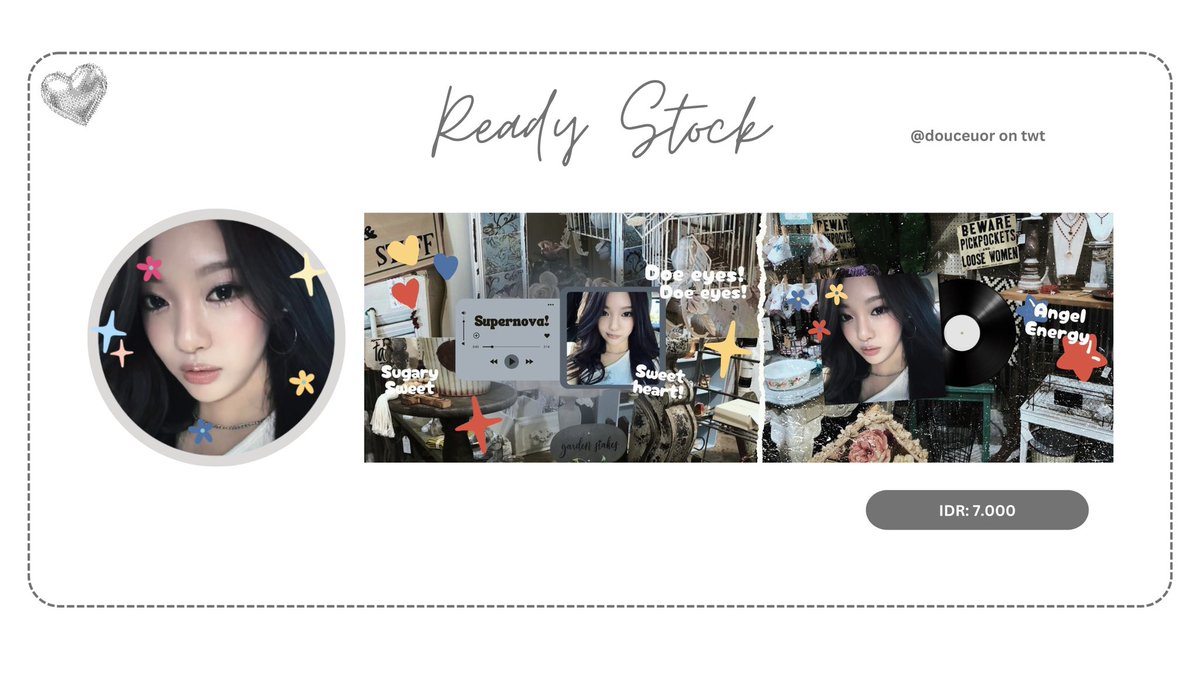 douceuor's tweet photo. Help rt please! 🎀

Haii aku avail layout rs wony, winter, &amp; ningning nih. Price is listed below and for the payment use QRIS. Grab it fast 💋

#zonauang #zonajajan 💌 https://t.co/WtEajnEw5S