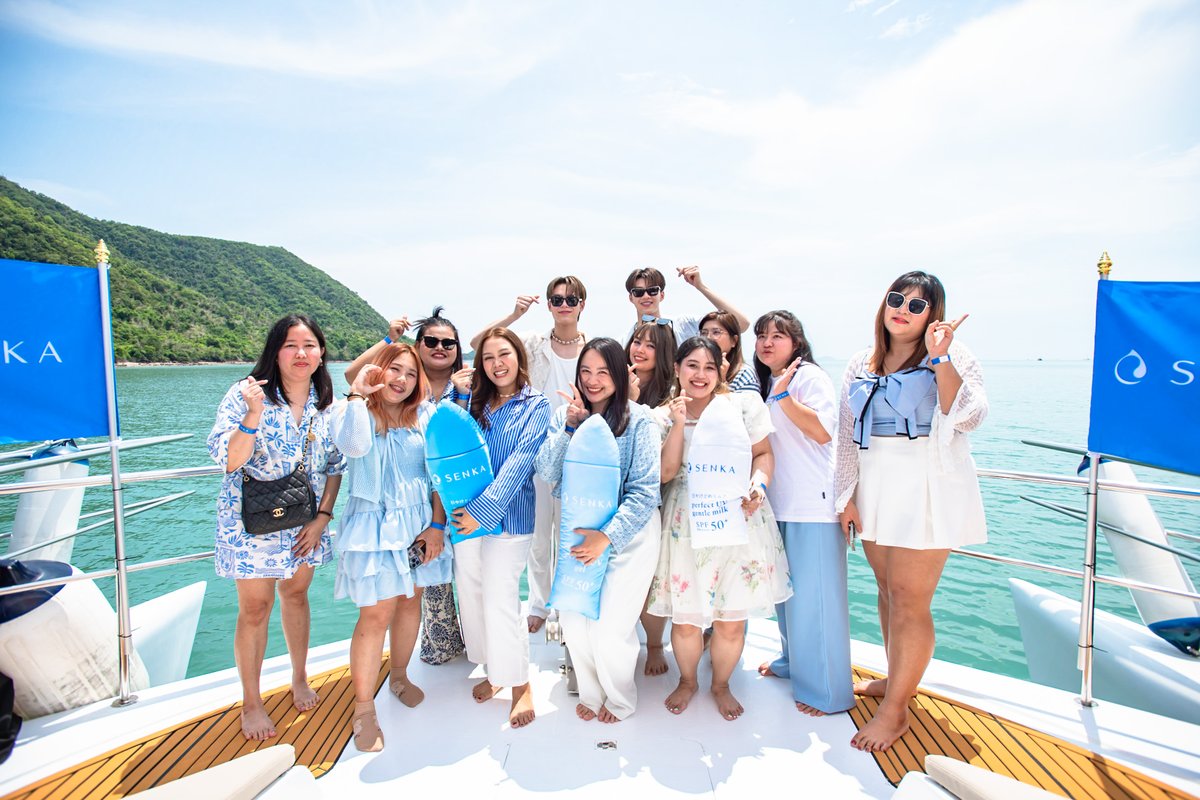 ✨เซนกะ ขอขอบคุณทุกท่านที่มีส่วนร่วมและให้ความสนใจในกิจกรรม SENKA UV X MeenPing: Sunkissed Loving Earth Yacht Party ในวันที่ 9 พ.ค. 2567 จัดกิจกรรมพิเศษให้ Lucky Fans ใกล้ชิดกับมีนปิงแบบฟินๆ พร้อมท้าแดดกับกันแดดเซนกะด้วยกันบนเรือยอร์ช
#SENKAUVXMeenPing #เซนกะยูวีจึ้งใจของมีนปิง