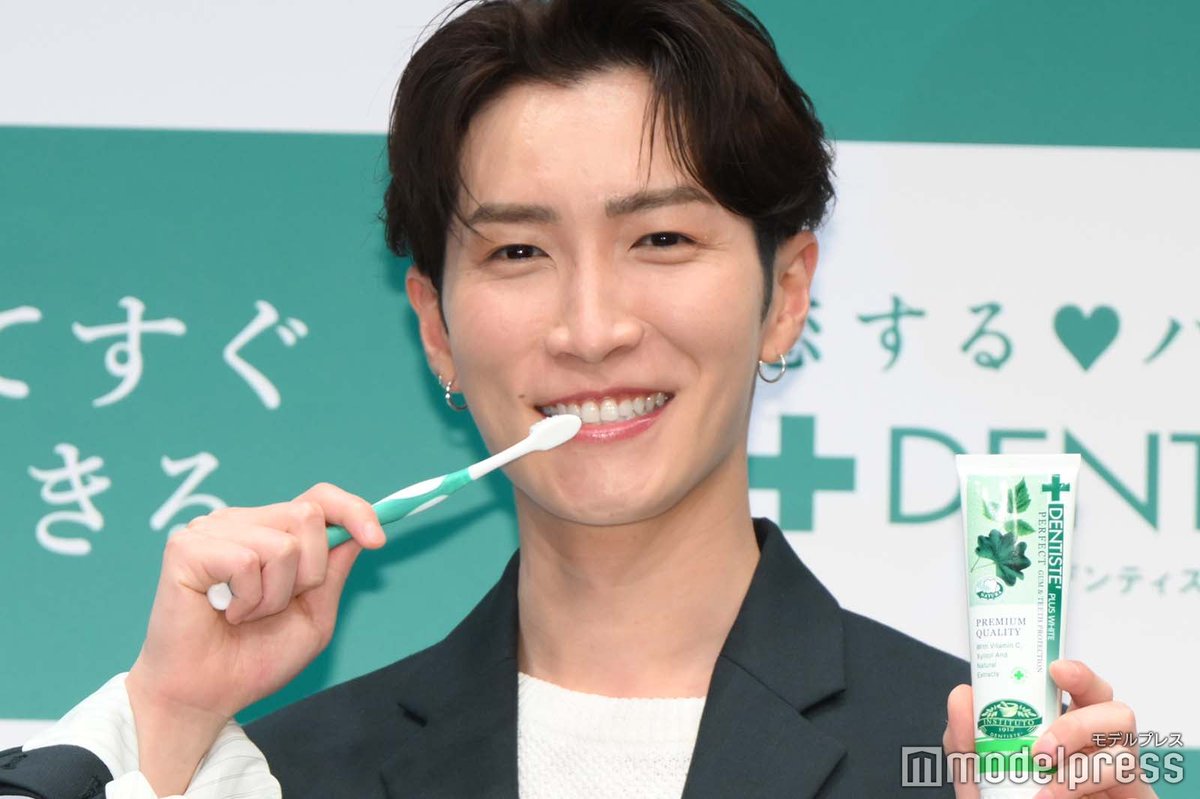 イベント写真📸】 Snow Man渡辺翔太、新CM発表会に出席🪥 💙プレゼント