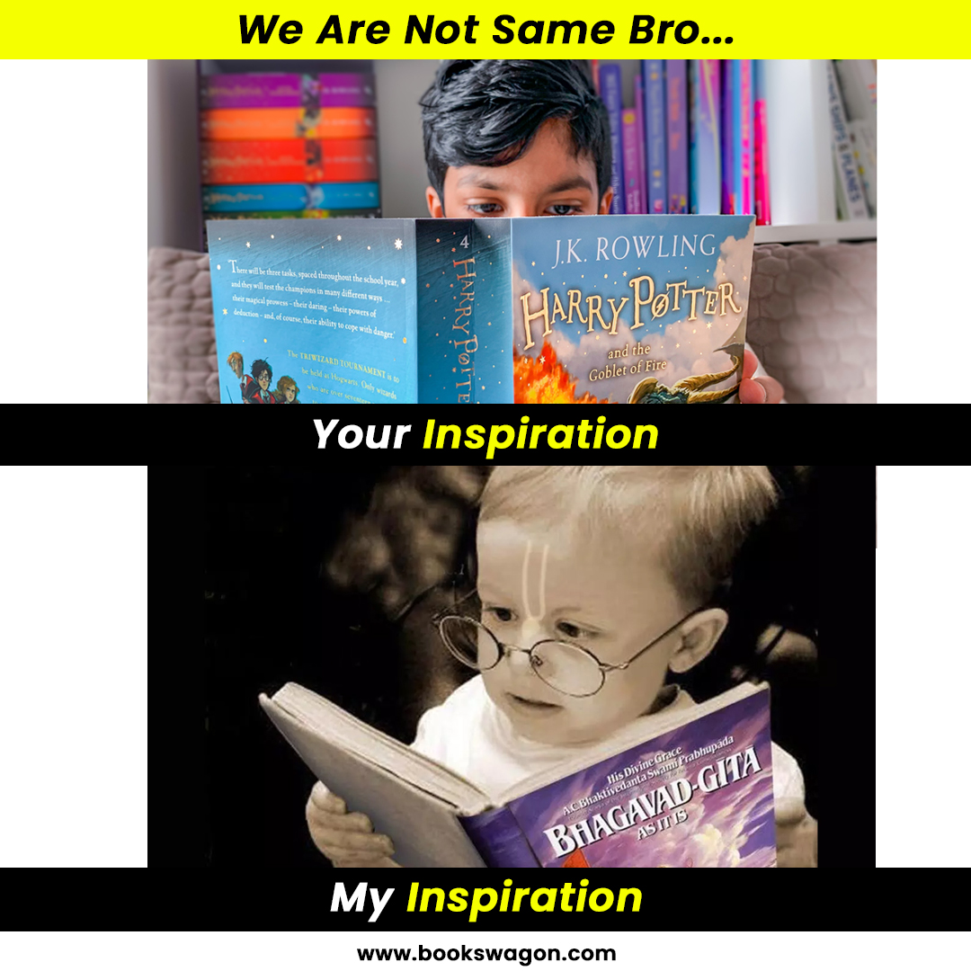 Inspiring books have changed like the tides from the Bhagvad Gita to fantasy and adventure fiction like Harry Potter and the Goblet of Fire. Read and get inspired at bookswagon.com . Comment down your choice #harrypotter #BhagavadGita