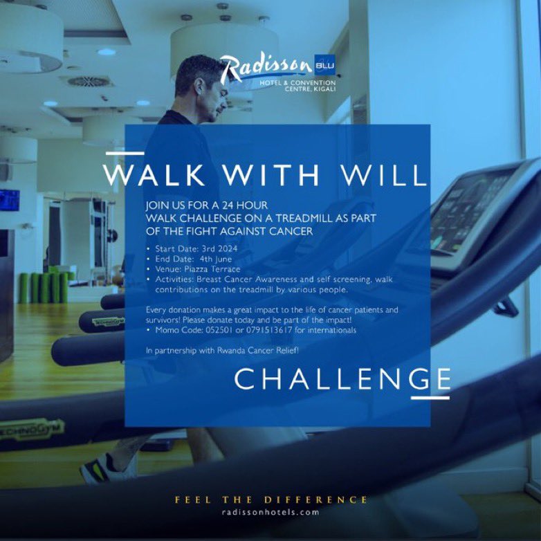 Let’s join @2wsphotography ‘s noble challenge: on June 3rd he will tackle a 24-hour treadmill walk to promote #BreastCancer awareness! Let’s support him: walk, donate, & spread the word. I’ve already booked my slot! Will you also do& make a difference? #WalkWithWill #WWW2024👇🏿