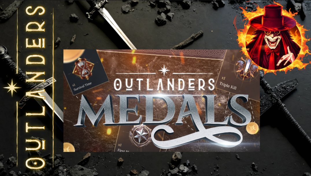 Exciting News from @PlayOutlanders! The Outlanders ecosystem just got even more thrilling with the introduction of Outlanders Medals, makes one wanna play the game even more! Get ready to earn badges for epic achievements like: - First Kill - Triple Kill - Survival Time