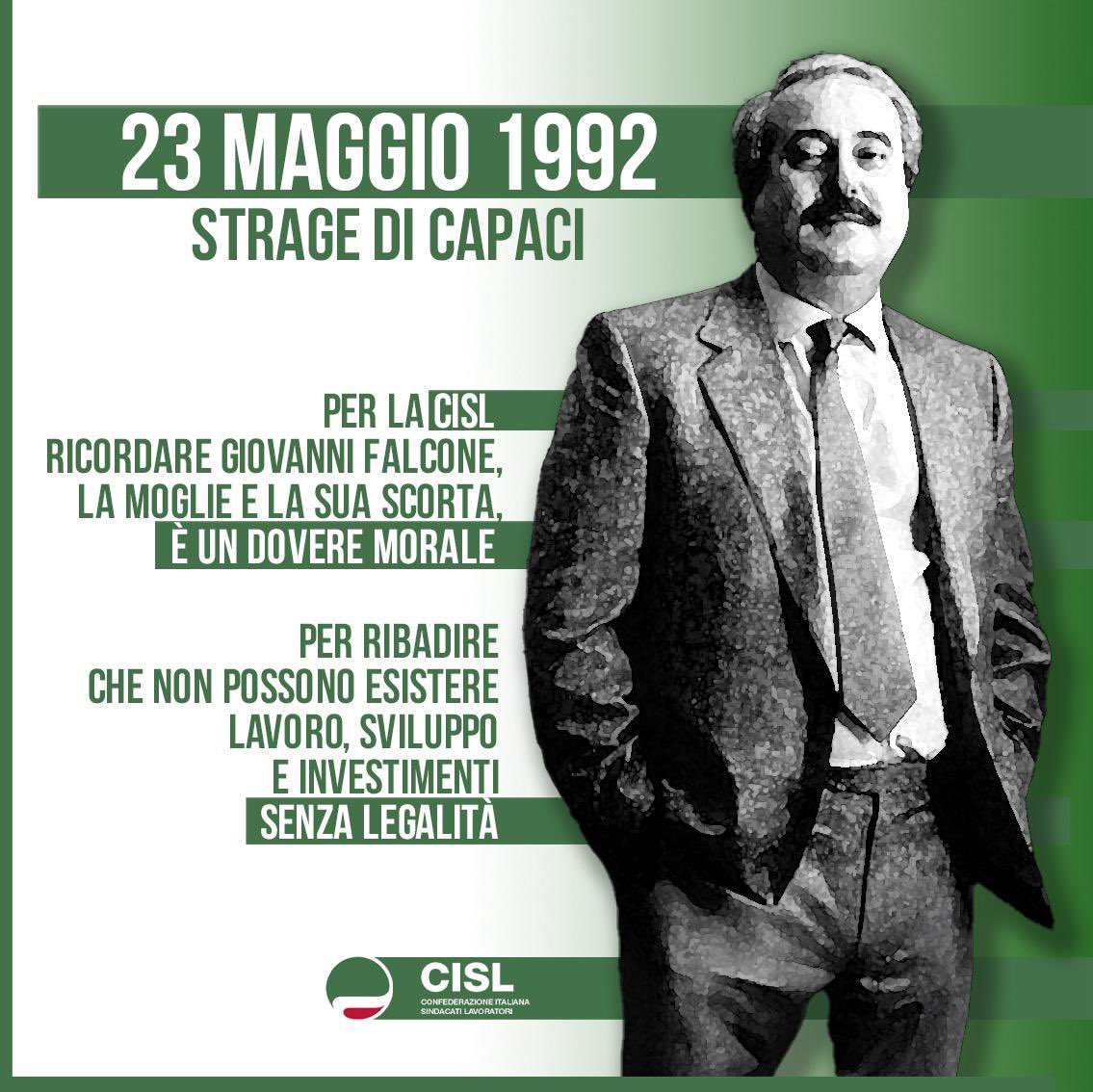 #LuigiSbarra: “A trentadue anni dall’assassinio di Giovanni Falcone, Francesca Morvillo e degli agenti della loro scorta abbiamo il dovere della memoria. Dobbiamo ricordare l’esempio del grande giudice palermitano insieme a Paolo Borsellino, Piersanti Mattarella, ai tanti