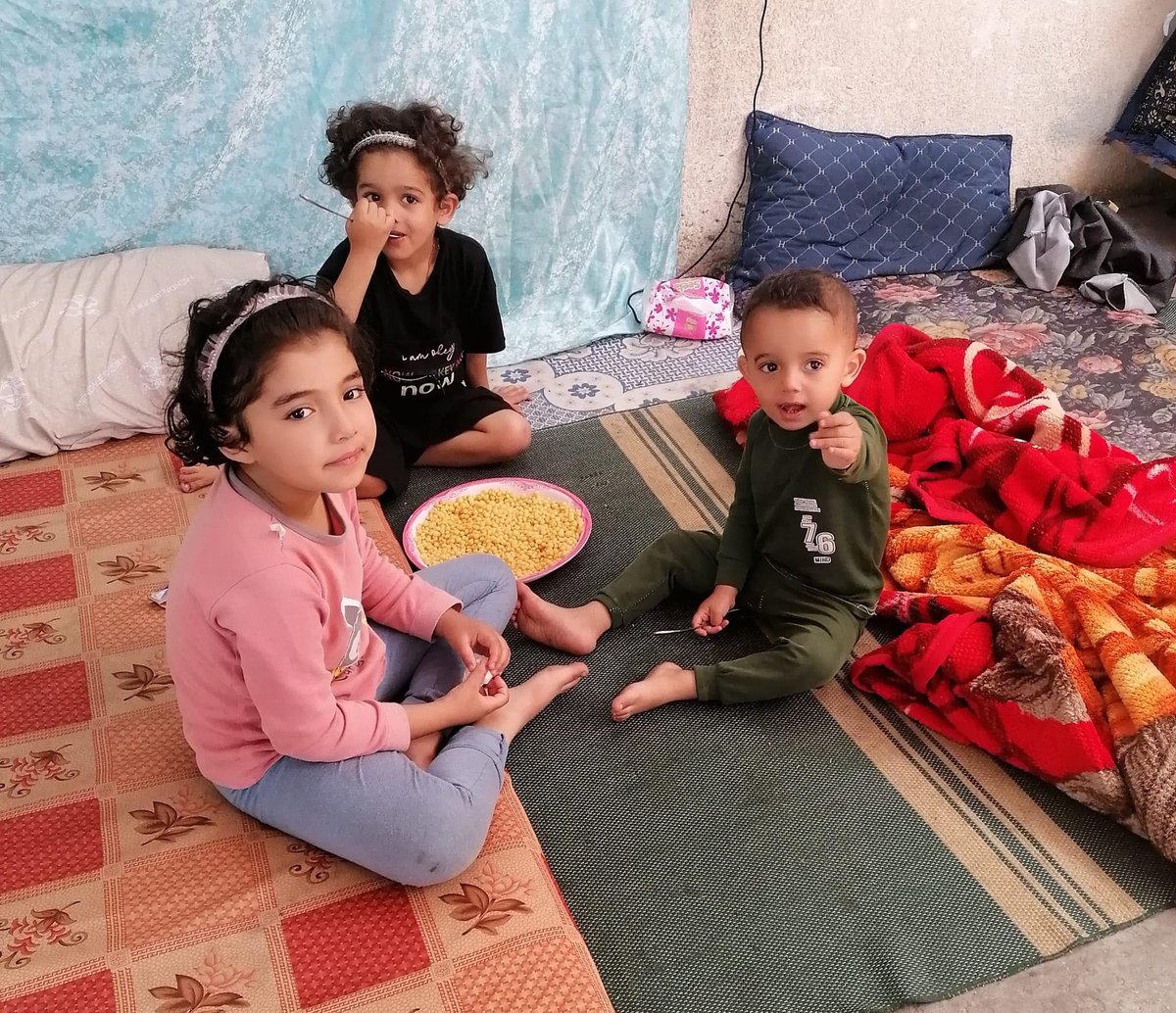 🚨After 8 months of killing, displacement, horror, and fear, these innocent faces couldn't survive. Last night, the Israeli army took the lives of Bilal Taha, his wife, and their three children in a strike on a school sheltering displaced people in #Gaza City.