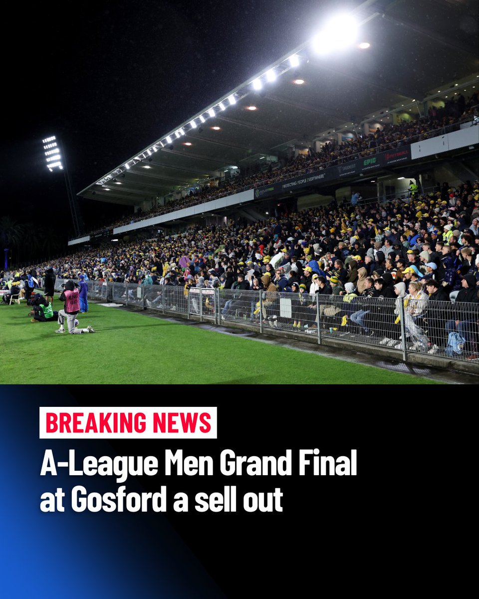 #BREAKING: This weekend's A-League Men Grand Final between Central Coast Mariners and Melbourne Victory at Industree Group Stadium is officially a sell out. It marks the second-straight sell out for the Mariners, with last weekend's Semi Final against Sydney FC also hitting the