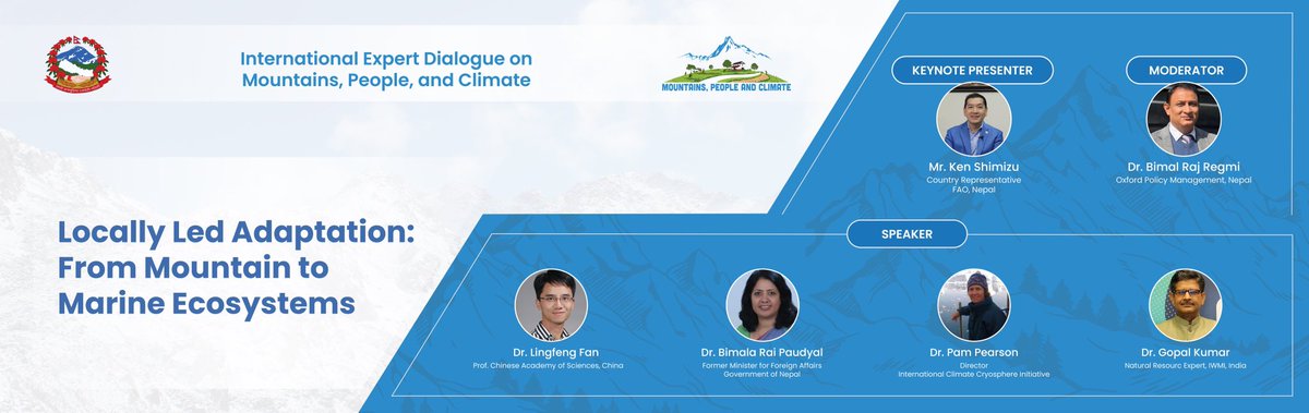 Int. Expert Dialogue on Mountains, People &Climate tweet media