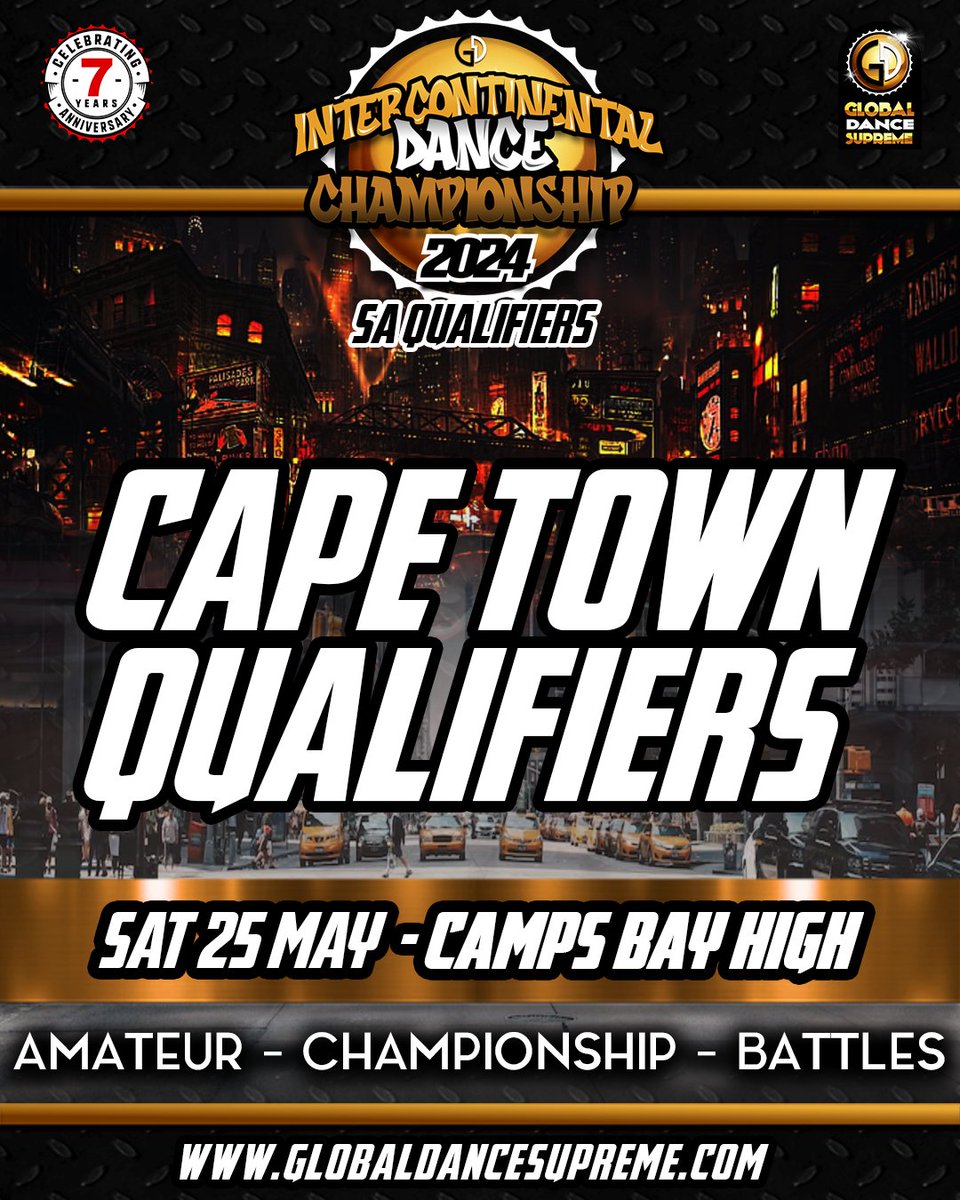 ItsGlobalDance's tweet photo. 2 more Days - Cape Town Qualifiers #GDS2024 #roadtofinals #letsdance

See you on SAT, 25 May - Camps Bay High https://t.co/1wimzB4tZp