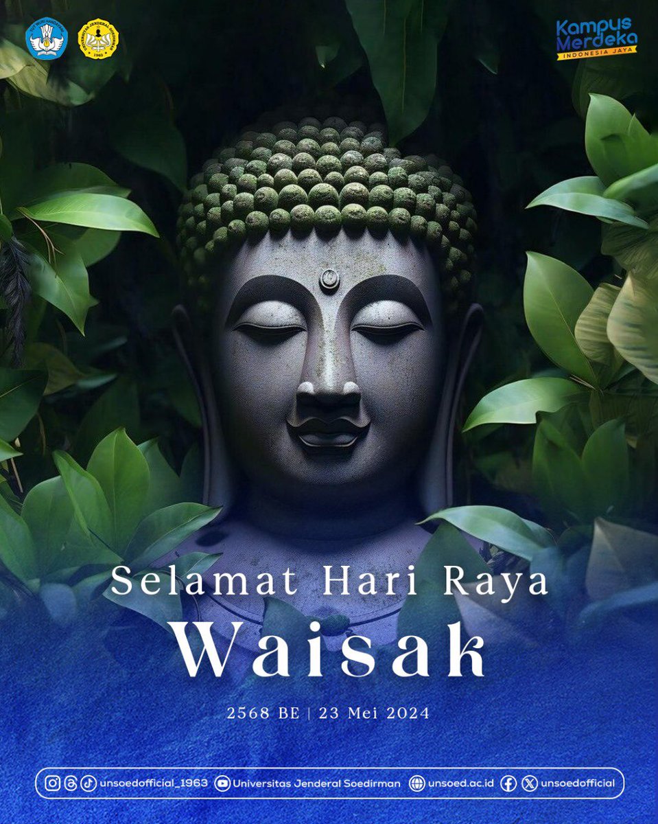 [Selamat Hari Raya Waisak 2568 BE 2024]

Mari menghormati perjuangan Sang Buddha dengan menebar kebaikan &amp; menyambut perubahan batin dengan kesadaran yang mendalam. Semoga semangat toleransi yang ditanamkannya memancar dalam diri kita serta membawa kebaikan bagi semua!🙏🏻