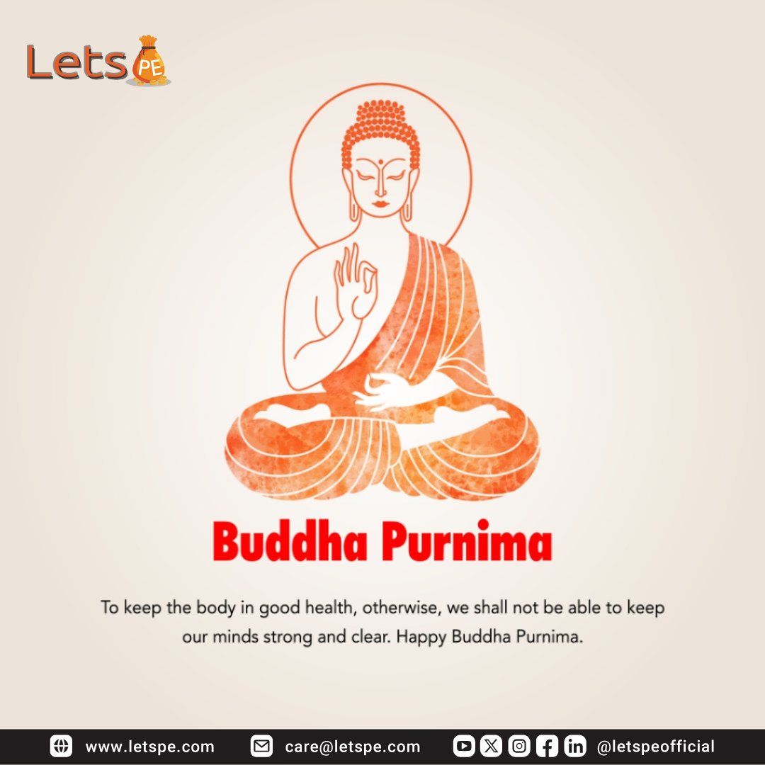 May your financial journey be filled with the serenity of Buddha's teachings. Happy Buddha Purnima! ☸️🙏
.
.
.
#बुद्ध_पूर्णिमा #BuddhaPurnima #GodMorningThursday #GOOD_MORNING #LetsPe #PaymentGateway
