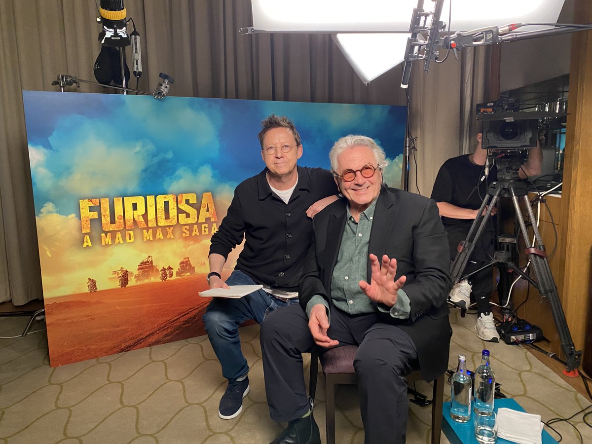 kermodeandmayo's tweet photo. This week's guest is director George Miller who sits down for a fascinating chat with @simonmayo about FURIOSA: A MAD MAX SAGA, the origin story of renegade warrior Furiosa before her encounter and team-up with Mad Max 🏜️💪🚛

Catch their full discussion today! https://t.co/FNGZQZPLz5