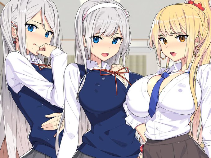 3人のノーパンギャルさんのお尻💕 