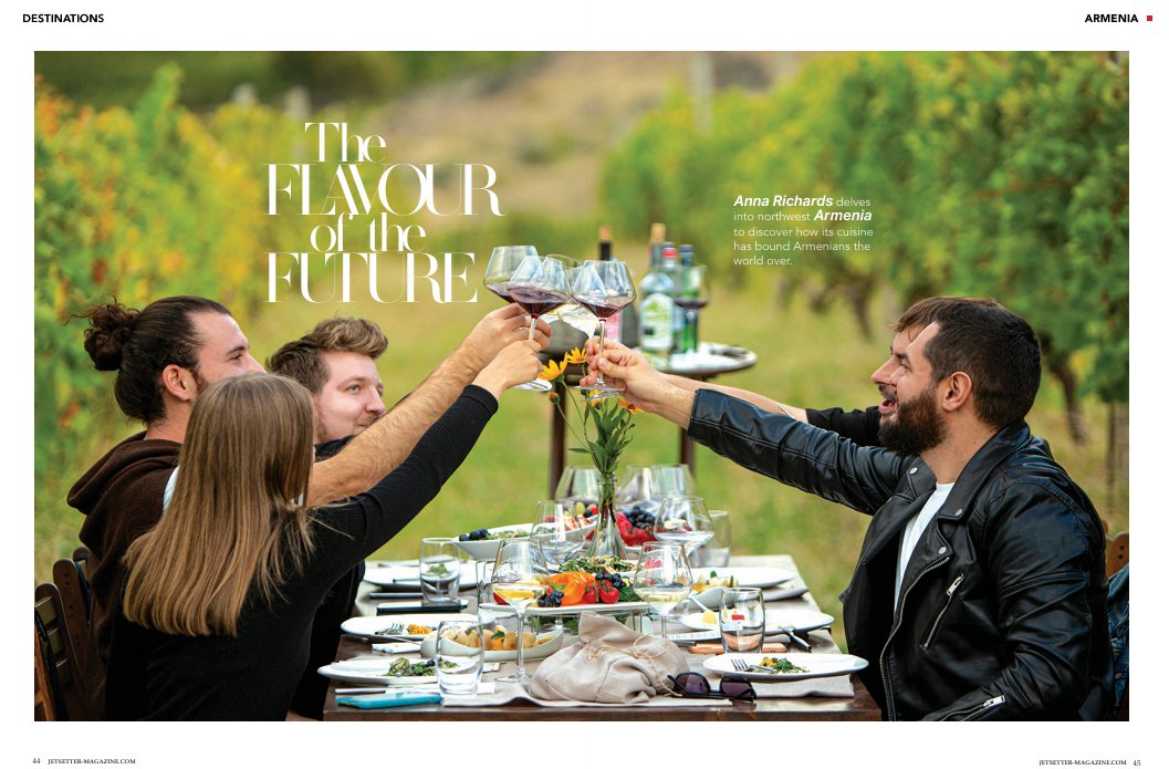 In print in the latest issue of Jetsetter, I explored Armenia's cuisine, past & future, & how it's helping young Armenians to connect with their roots. @TravWriters 
jetsetter-magazine.com