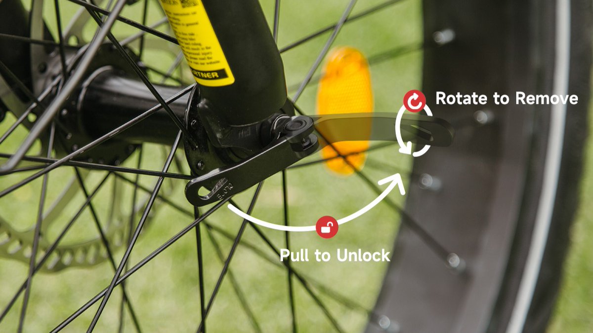 #Discover commute ebike🚲
⭕QUICK RELEASE, EASY TO STORE, EASY TO GO

Simply open the handle and remove the wheel without tools for hassle-free access to a car, public transportation, or efficient storage at home or in the office.

Subscribe #Kingbull to #FaceTheWind together!