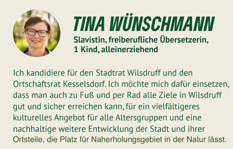 GWilsdruff's tweet photo. Hier unsere nächste Kandidatin für den Stadtrat Wilsdruff: Listenplatz 2 - Tina Wünschmann aus Kesselsdorf. 

Tina kandidiert für den Stadtrat #Wilsdruff und den Ortschaftsrat #Kesselsdorf.

Unterstütze uns mit deinen Stimmen bei der Wahl zum Stadtrat und Ortschaftsrat  ❎❎❎ https://t.co/Ke48ieuXM0