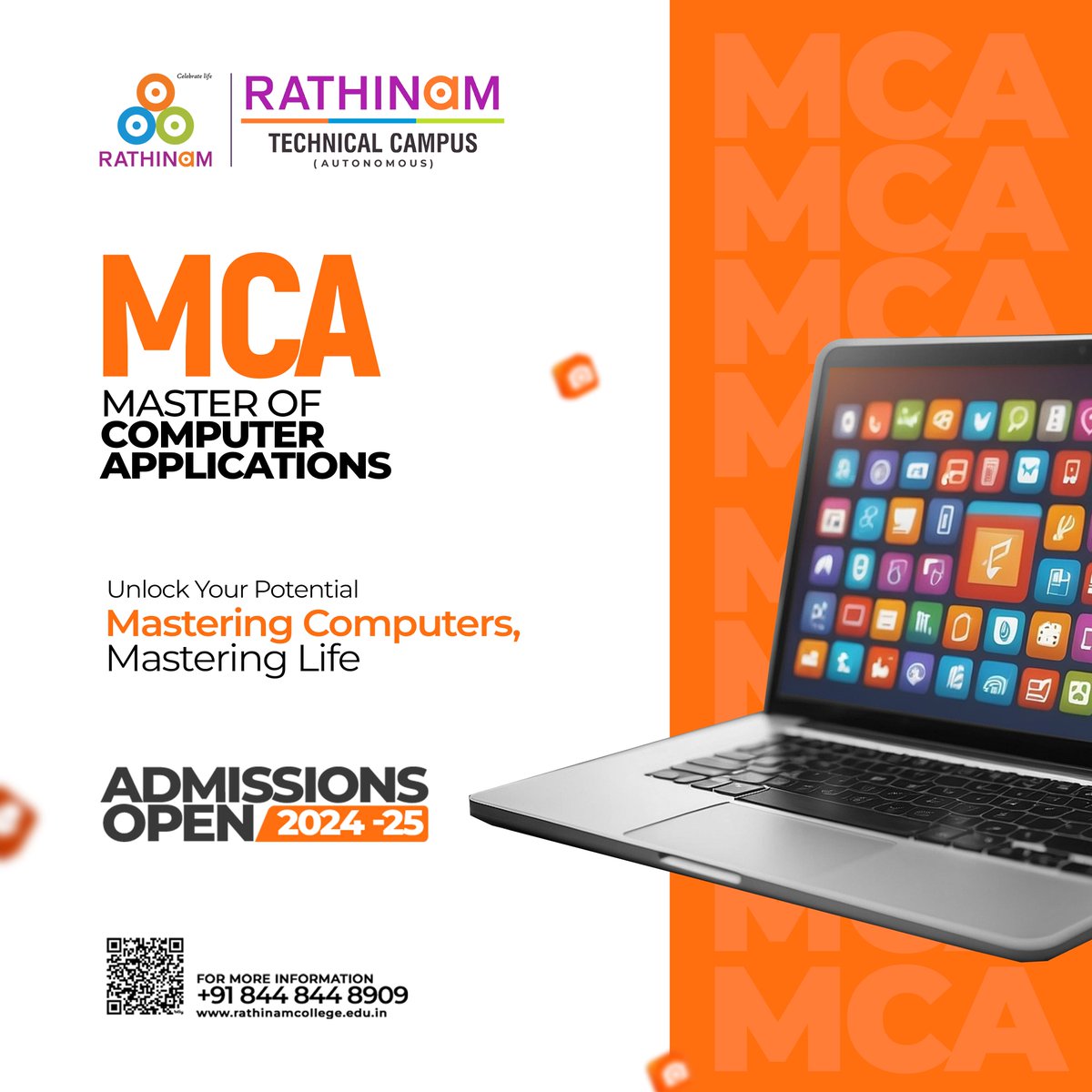 rathinamgroups's tweet image. Unlock Your Potential. Master Computers, Mastering Life. Gear up for the future with a Master of Computer Applications (MCA) program at Rathinam Technical Campus. Admissions are open now for the 2024-2025 academic year!
#MCA #MasterOfComputerApplications #Coimbatore #India