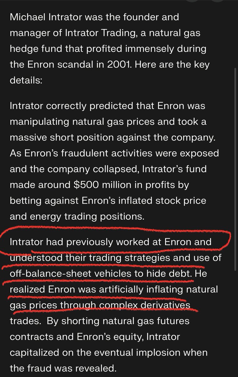 Someone should find out more about how The CEO of Coreweave Michael Intrator who use to work at ENRON &amp; help manipulate the fraud there is not doing almost the same identical thing with $NVDA as Coreweave which is backed by Nvidia is their #1 customer

The fraud is incredible.