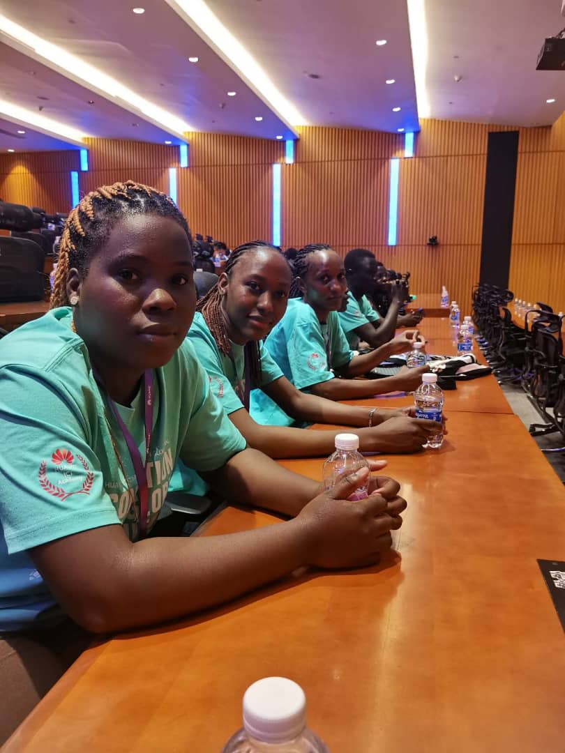 kabuniversity's tweet photo. Our three students, Wakooli Viola Ritah, Nassanga Racheal Marion, and Nakabuuka Regina, are competing for the Ugandan team in the Huawei ICT competition Global Finals in Shenzhen, China. Goodluck to team Uganda #studentsatKAB #eventsatKAB https://t.co/ir6fVaCWLH