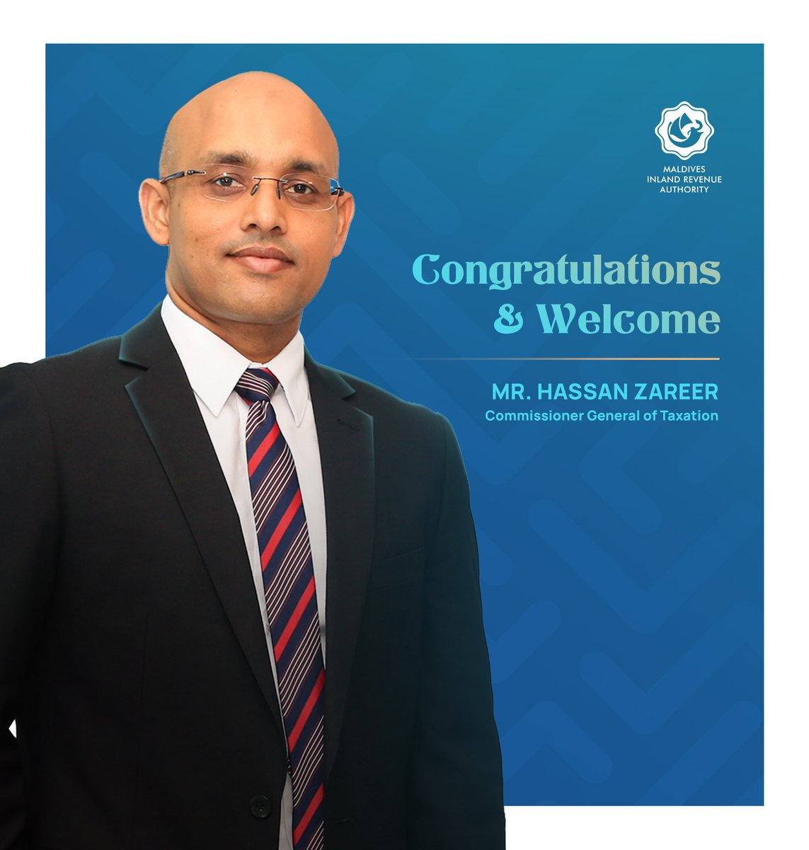 MIRAmaldives's tweet photo. We extend our heartiest congratulations as we welcome back Mr. Hassan Zareer as our newly appointed Commissioner General of Taxation.
We are excited to work under your leadership and are confident that under your guidance, we will continue to uphold the highest standards of integrity and service.