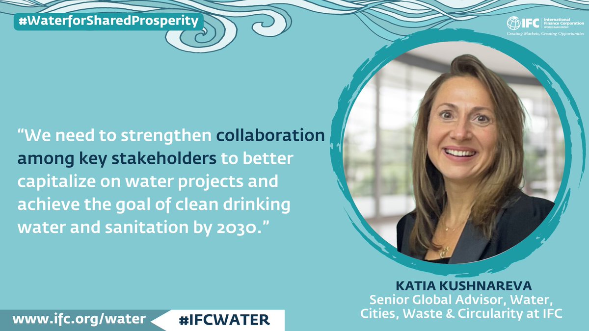 As we gear up to the #10thWorldWaterForum, discover how @IFC_org builds innovative, market-oriented, long-term water solutions in emerging markets—alongside our clients 💦. Learn more: wrld.bg/ntIC50RQxfO #IFCWater #IFCInfrastructure
