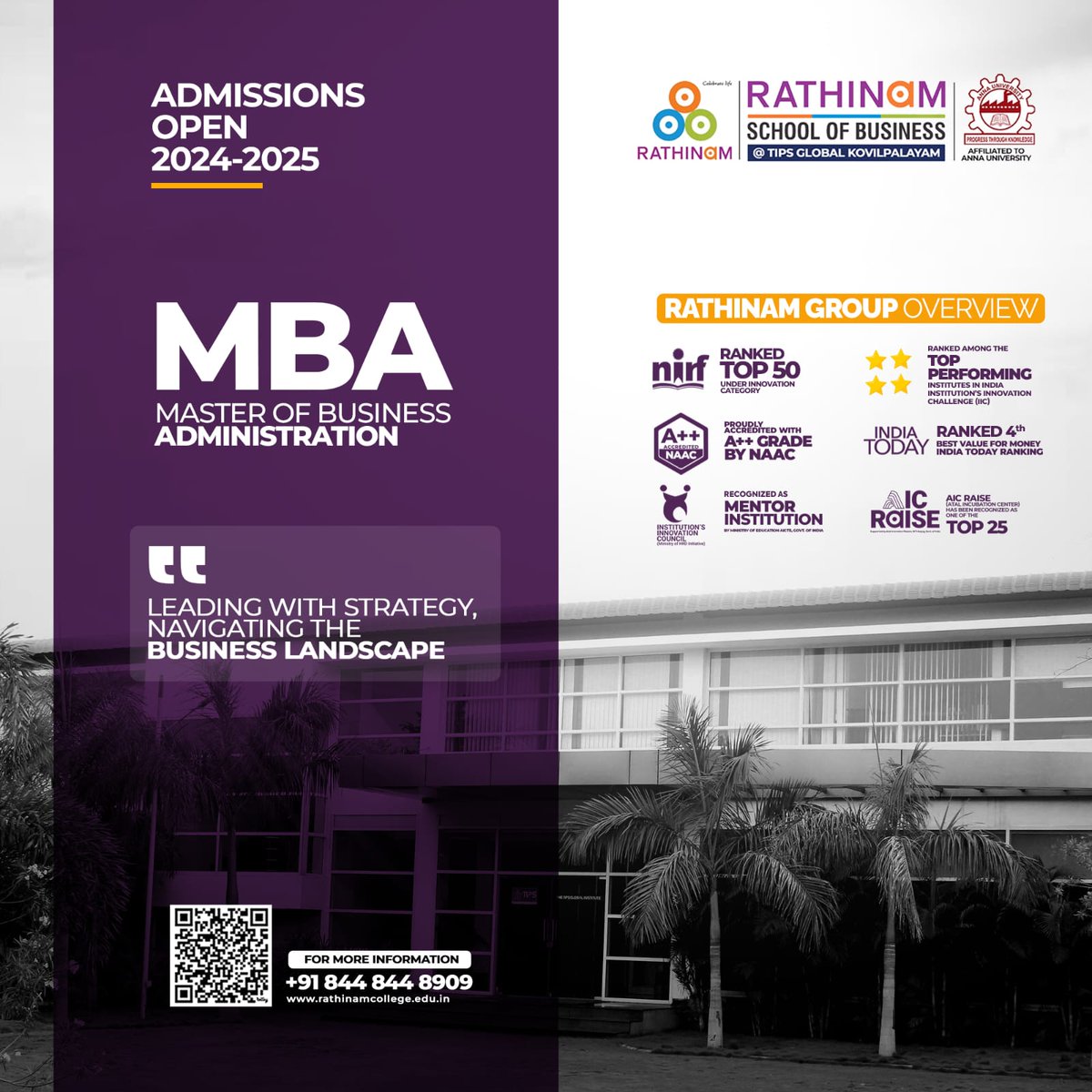 Empower Your Future with an MBA at Rathinam School of Business! Admissions are now open for the 2024-2025 academic year. 

#bestcollegeincoimbatore #MBA #RathinamSchoolOfBusiness #Leadership #BusinessEducation #TopRanked #Coimbatore #India