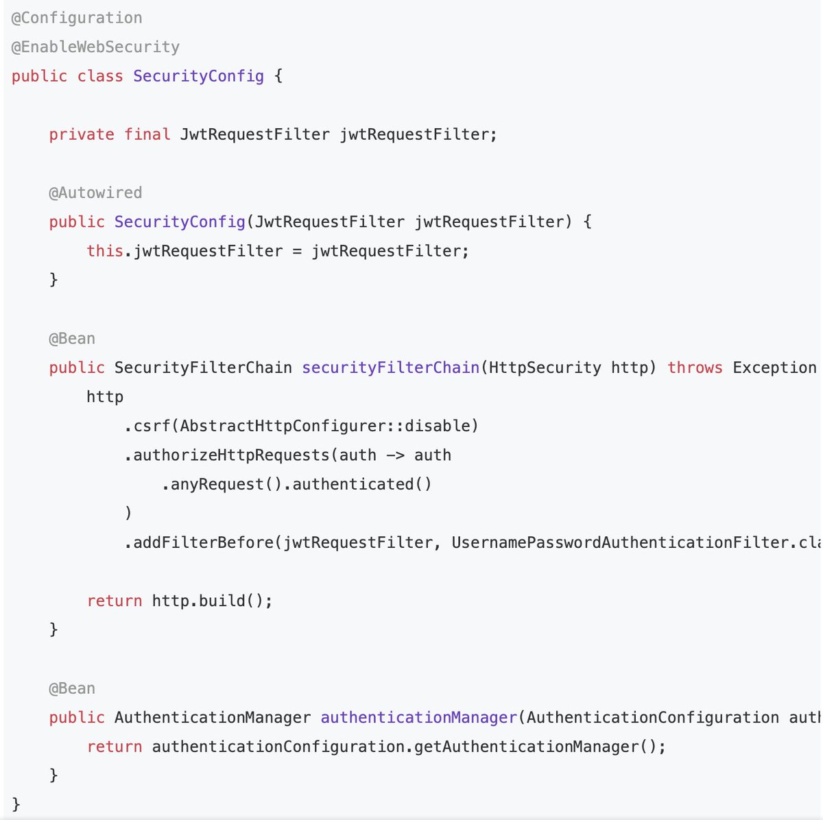 Spring Boot Microservices Security with JWT Authentication
sourcecodeexamples.net/2024/05/spring…
#java #springboot #microservices #jwt #springsecurity