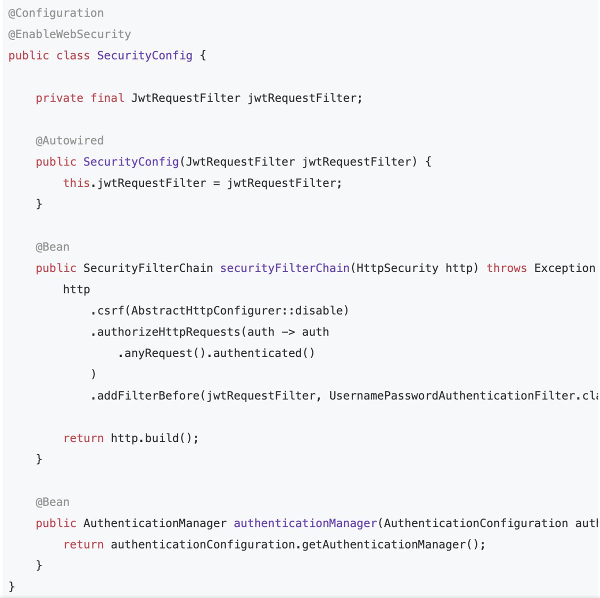 GuidesJava's tweet image. Spring Boot Microservices Security with JWT Authentication
sourcecodeexamples.net/2024/05/spring…
#java #springboot #microservices #jwt #springsecurity