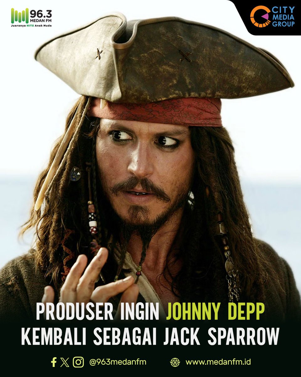 Produser film Pirates Of The Caribbean Jerry Bruckheimer mengatakan dia ingin melihat aktor Johnny Depp kembali ke waralaba tersebut.

bit.ly/4bJQ71y

Sumber: kompas.com
#medanfmnews #medanfmmakinhits
#johnnydepp #jerrybruckheimer
#piratesofthecarribean