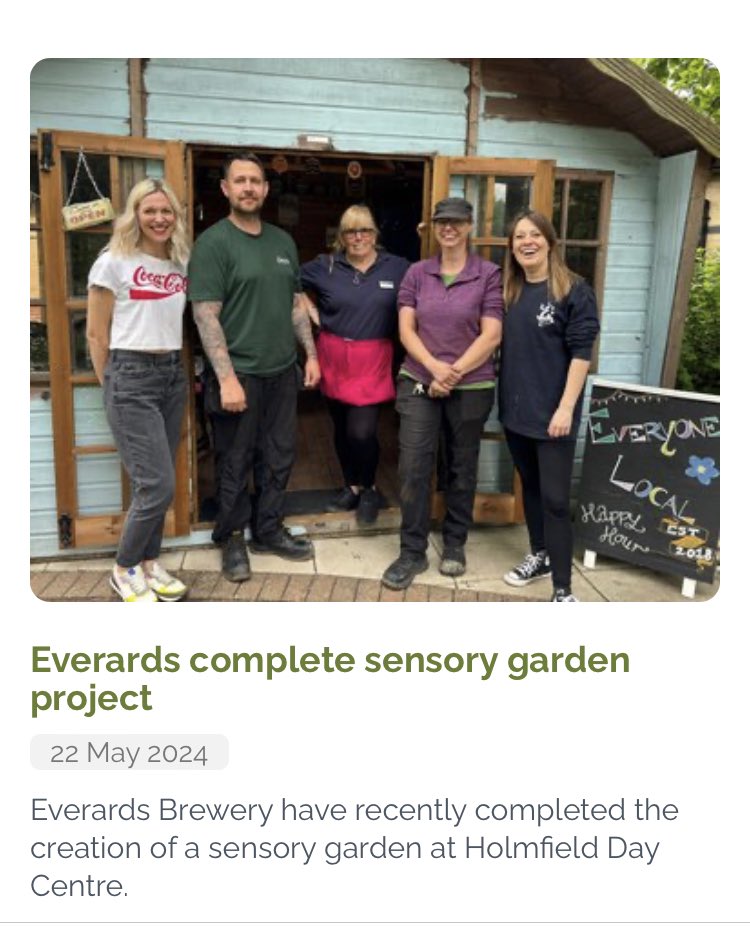 Wonderful to see business volunteers from @Everards1849 making a real difference in the community. #ConnectToChange