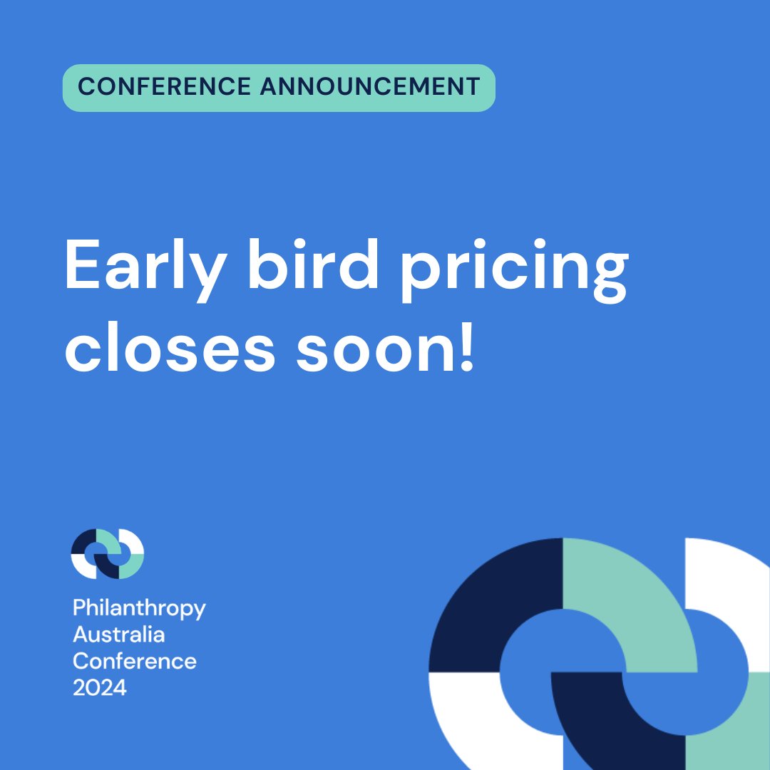 Join us in Adelaide for the Philanthropy Australia Conference 2024! Don't miss out — take advantage of early bird pricing before it ends on Friday 31 May 2024. Click here to learn more: philanthropy.eventsair.com/philanthropy-a… #Philanthropy