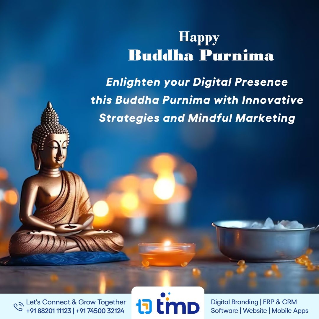 Celebrate the enlightenment of Buddha this #BuddhaPurnima with our digital marketing agency! Illuminate your online presence.

#buddhism #gautambuddha #celebration  #spiritualawakening2024

#TimDWishes #TimDigital #TimD #DigitalizeYourGoal #LetsGrowTogether