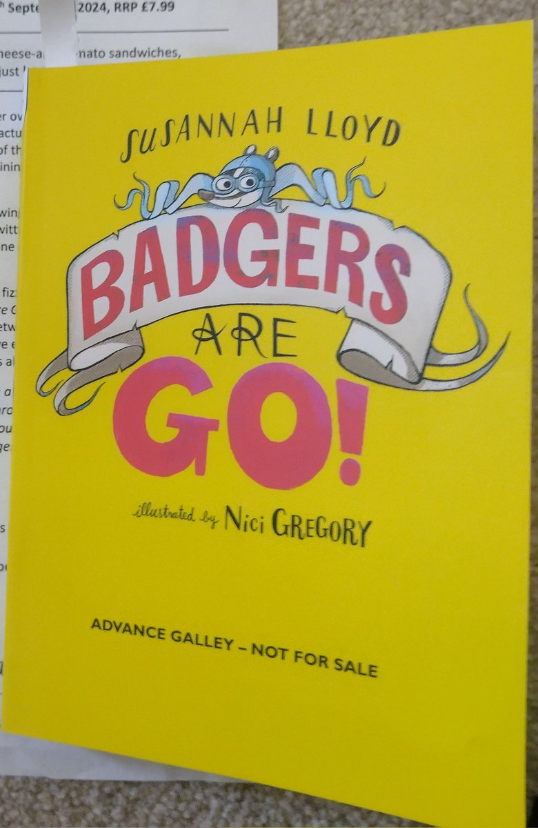 Just finished Badgers Are Go by @Susannah_Lloyd and from @DFB_storyhouse and it's an absolute riot! This is going to be sooo popular for 7+. Out in Sep 24, you are going to love the humour - I mean RAF tally ho style badgers, what's not to love. Just a barrel of fun. Loved it ❤️