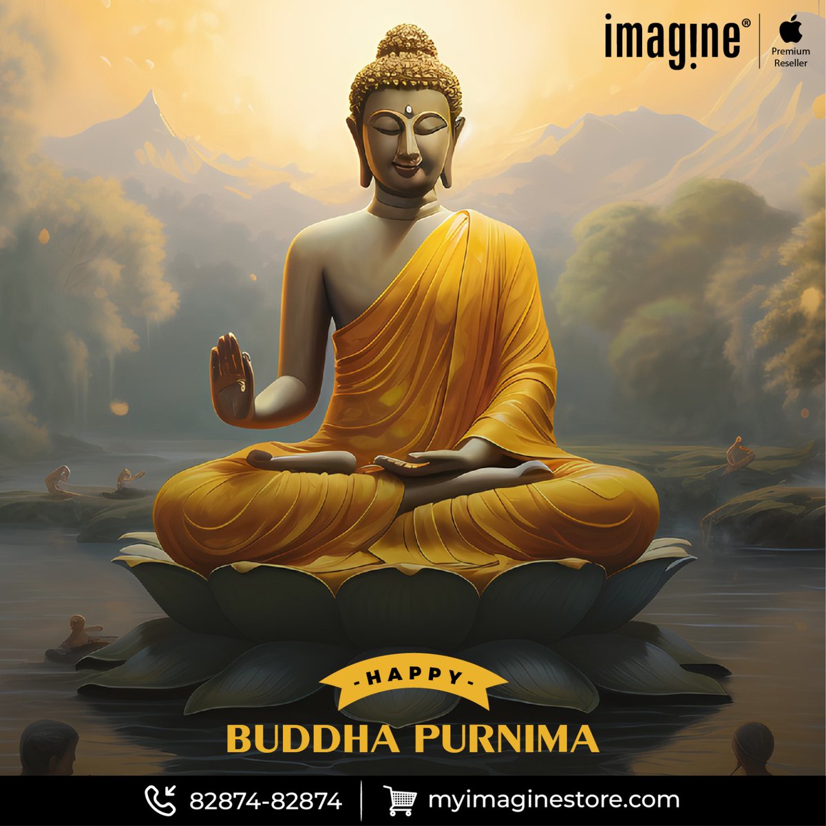May the full moon of Buddha Purnima bring peace, happiness, and good health to your life. Happy Buddha Purnima from @ImagineApplePR! #Tresor #Imagine #Apple #BuddhaPurnima #Wishes #Blessings