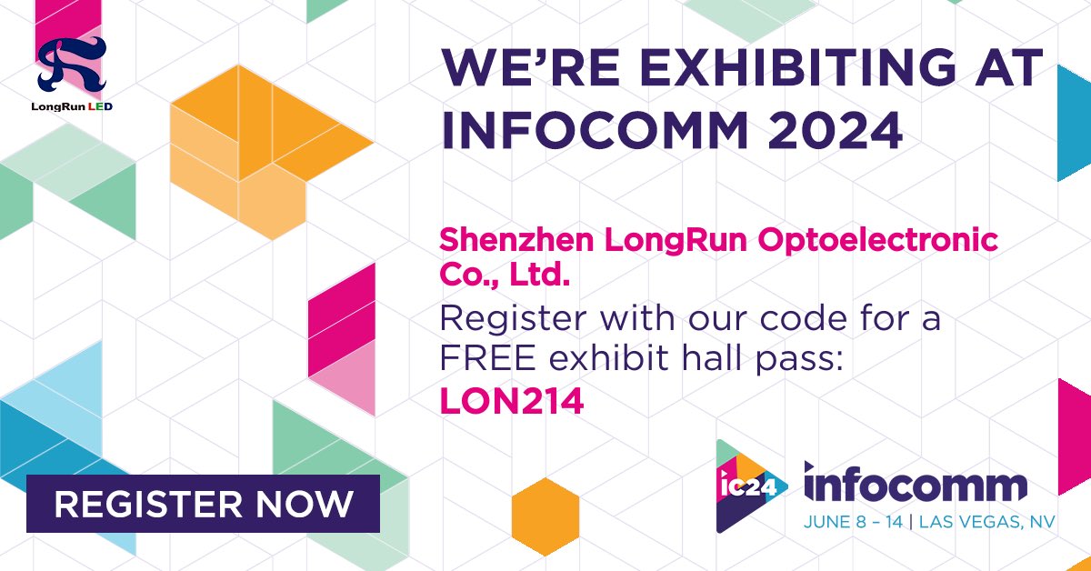 LongRun_LED_'s tweet photo. Hey everyone! 
Get ready to be dazzled by LongRun LED at InfoComm USA! 
Come check out our amazing LED display, full of vibrant colors!
Save the date: June 12-14, and visit Booth.W659 at the Las Vegas Convention Center!
#LongRunLED #InfoComm #Display https://t.co/mcdutMeCJ2