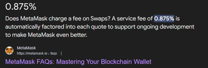 I think metamask just uses app.1inch.io to do it's swap thing they charge near 1% for. Why would someone pay the extra 1%? Why would someone bridge WPLS to #Ethereum to sell into a 100x less lower liquidity market instead of selling on PulseChain and bridging after?