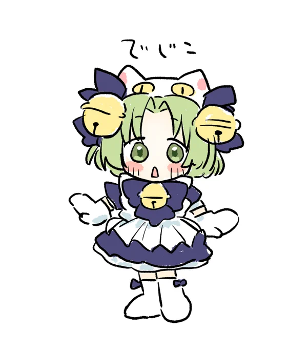 原稿の息抜きに描いたでじこ可愛すぎる 