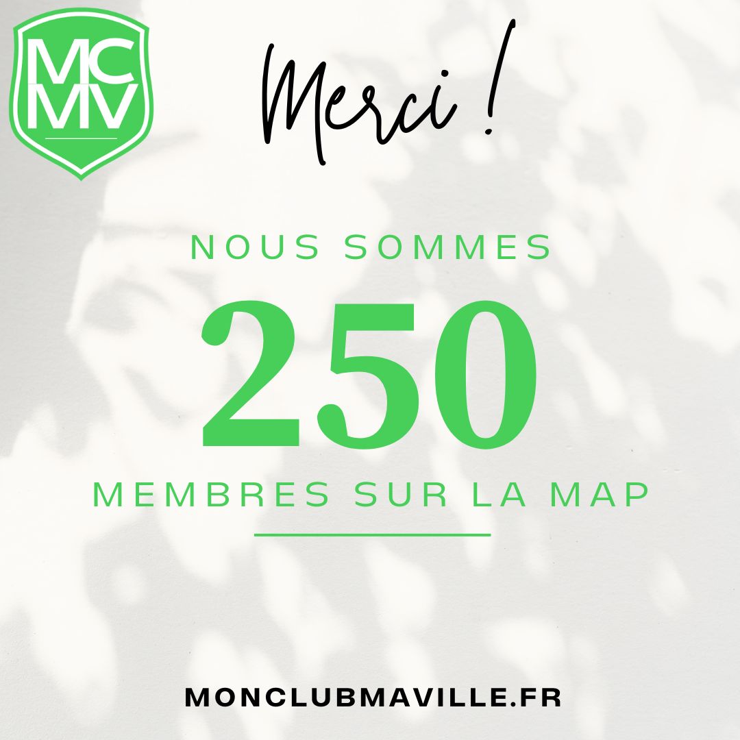 La communauté continue de s'agrandir ! Nous sommes maintenant 250 sur la Map 📍  Merci à tous pour votre intérêt, vous nous donnez envie de bosser sur un projet d'application mobile 📲