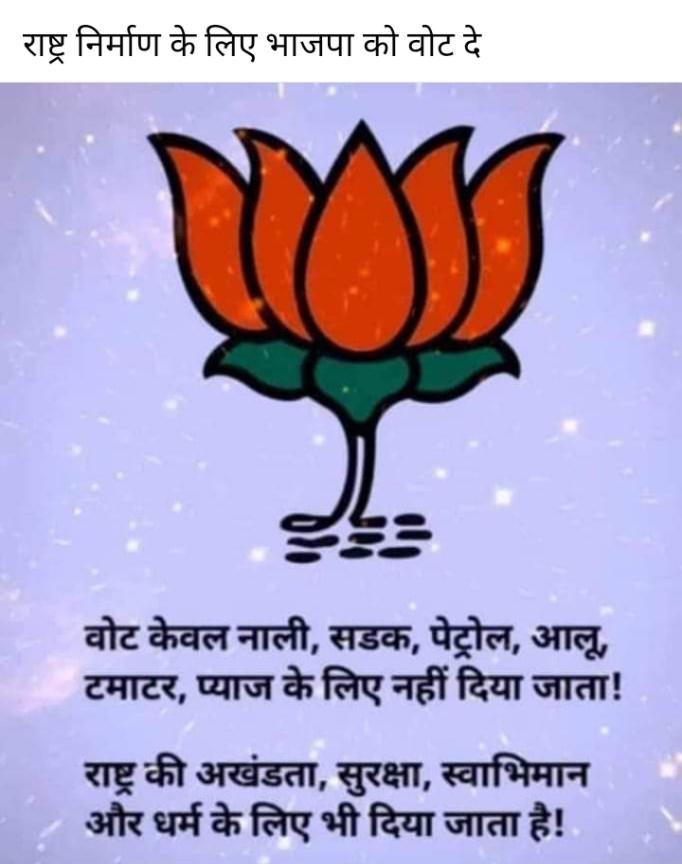 Mrsanjaysengar's tweet photo. @ocjain4 भाजपा का नाम हम सबका स्वाभिमान... https://t.co/PAW2EnJ7Yp