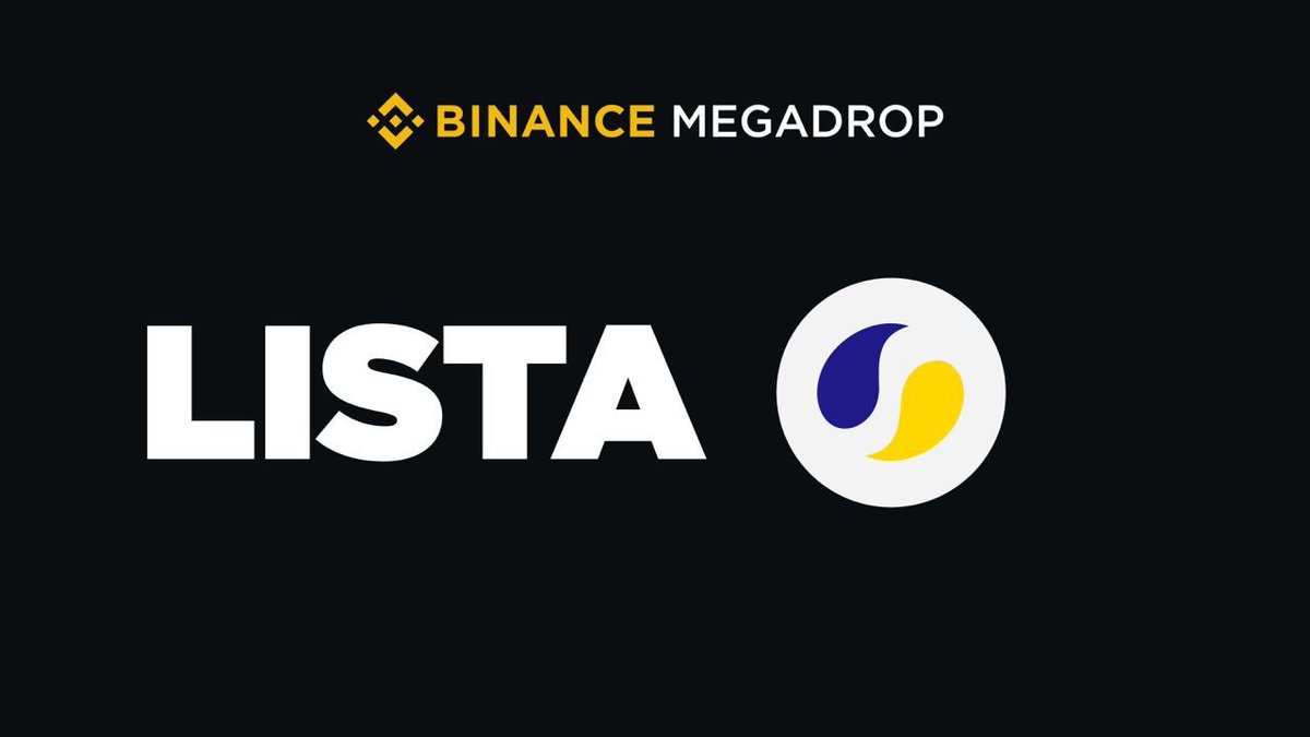 #Megadrop quay trở lại #BinanceLive với dự án thứ 2 gọi tên Lista #LISTA! Mình sẽ có update về dự án này sớm