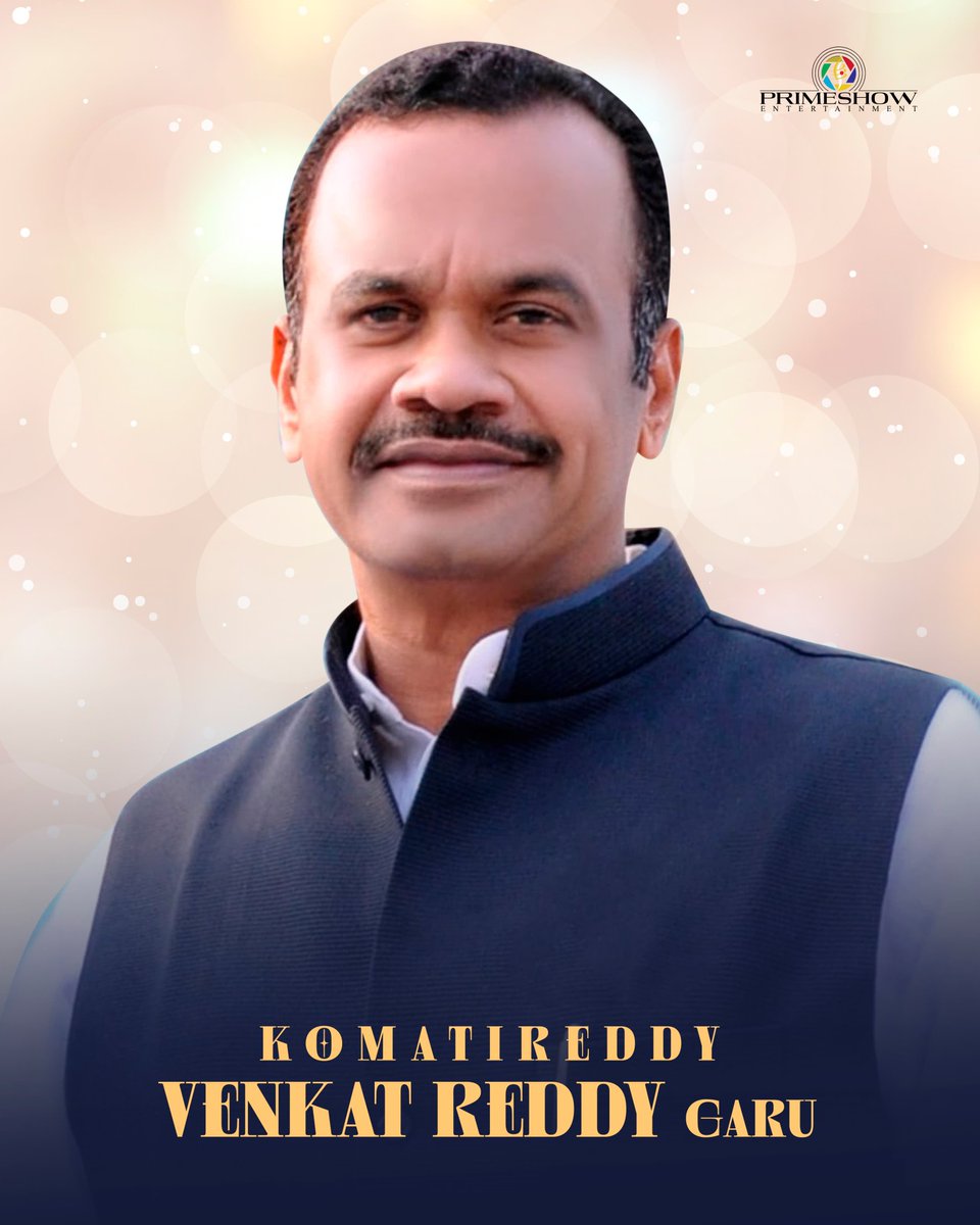 Wishing the Honorable Telangana R&B and Cinematography Minister, @KomatireddyKVR garu, a very happy birthday. 🎉💐