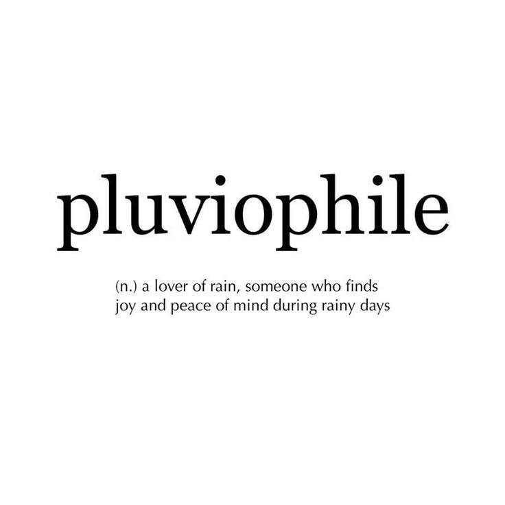 pluviophile