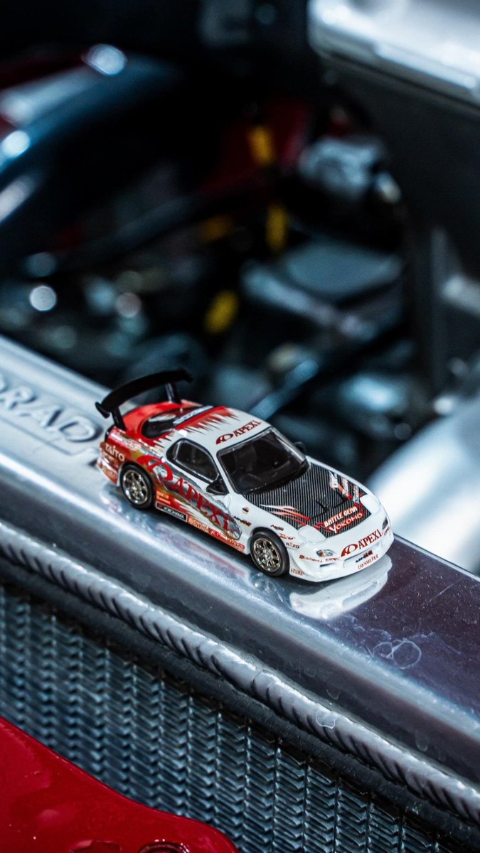 ApexiJapan's tweet photo. 5/25〜5/26 S耐 第2戦 富士SUPER TEC 24h!
A'PEXI RX-7 FD3S - D1GP No.III (usa modify)x Tarmac Works Die-Cast Model!を数量限定で販売します!!
少ないけどね😂
#apexi #apexijapan #napac #スーパー耐久 #富士スピードウェイ #mtfuji #茂原サーキット #fd3s #D1FD #mazda https://t.co/zuDDSZsXkL