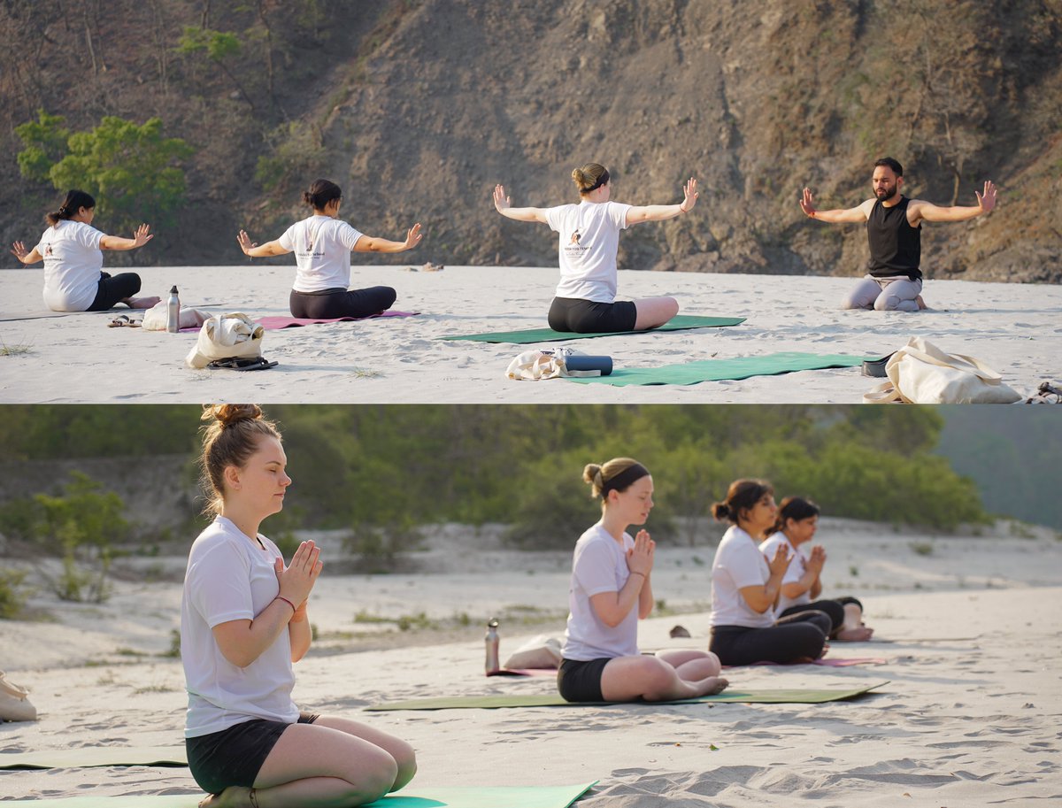 RishikeshYT's tweet photo. Excursion Day: Yoga on the Beach https://t.co/RcT0dqldHi
