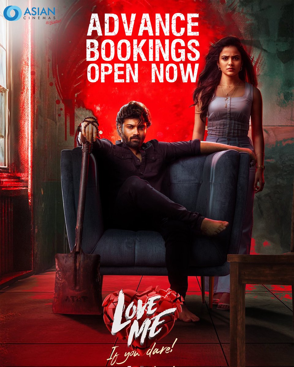 Advance booking for #LoveMe is open now for 25th May , 2024! Hurry up the Seats are filling Fast..Book your Tickets now! #AdvanceBooking #AsianCinemas #OpenNow