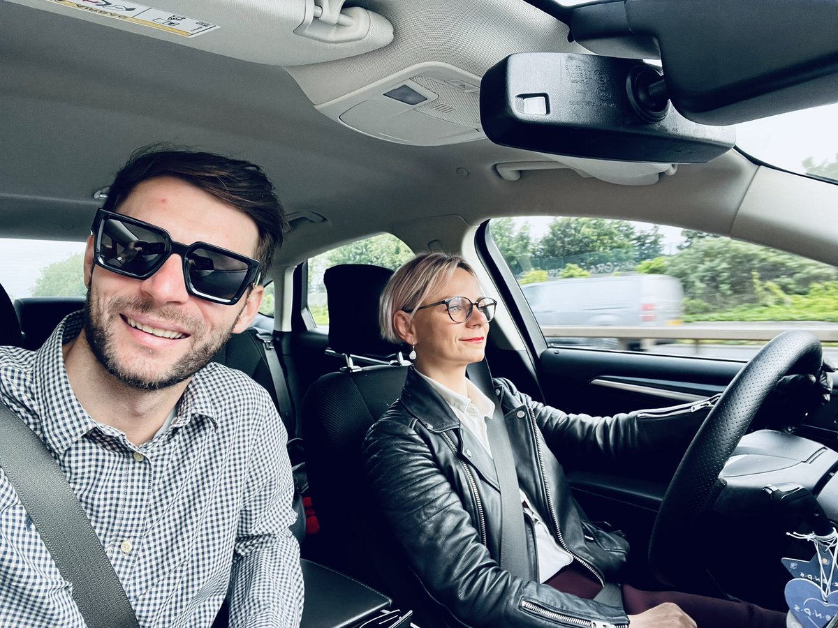 bartendingchats's tweet photo. • 07:00 🕖 Together with Raluca Manasturean we set off early on a crisp morning, the sun just beginning to rise. 
Our destination: Manchester, where a cutting-edge cybersecurity event awaits. 
#cybersecurity #networking #wifedriver #ladyboss #DTX #Manchestertechweek https://t.co/o7BngCsvCX
